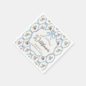 サマーガーデンパーティーブライトフローラ誕生日パーティー スタンダードカクテルナプキン (角)