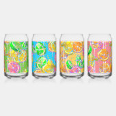 サマーガーデンパーティー缶ガラスセット ガラス缶 (左)