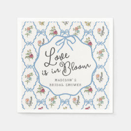 サマーガーデンパーティー ブライト フラワーブライダルシャワー スタンダードカクテルナプキン