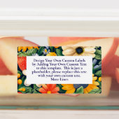 サマーガーデンフラワーズイチゴカスタム ラベル (貼付)