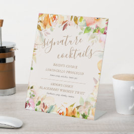 サマーガーデンフローラシグネチャーカクテルサイン 台座サイン