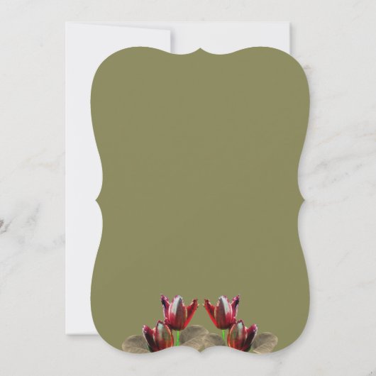 サマーガーデンフローラチューリップグリーン結婚リー (裏面)