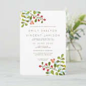サマーガーデンフローラルウェディングスイートインビテーション 招待状 (スタンド正面)