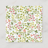 サマーガーデンフローラ結婚ズスイートウェブサイトインサート エンクロージャーカード (裏面)