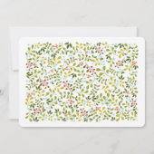 サマーガーデンフローラ結婚ズスイート招待状 招待状 (裏面)