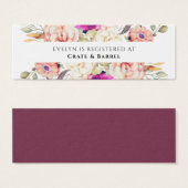 サマーガーデンブライダルレジストリ挿入カード (正面&裏面)