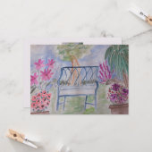 サマーガーデンベンチフラット カード (正面/裏面インサイチュ)