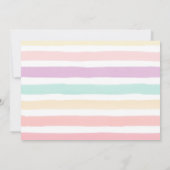 サマーガーデンラテンアメリカ系女性バウティゾ1stバースデーバプテスマ 招待状 (裏面)