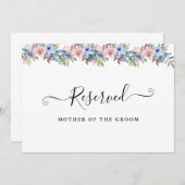 サマーガーデン水彩フラワー予約サイン 招待状 (正面/裏面)