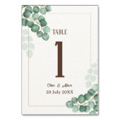 サマーガーデン結婚フローラ テーブルナンバー (裏面)