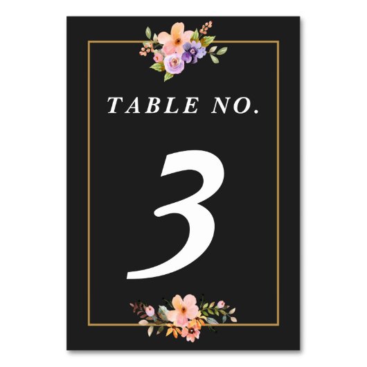 サマーガーデン結婚フローラ テーブルナンバー (正面)