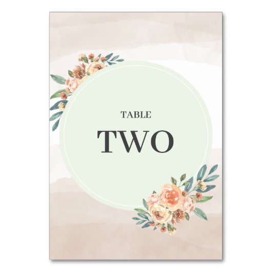 サマーガーデン結婚フローラ テーブルナンバー (正面)