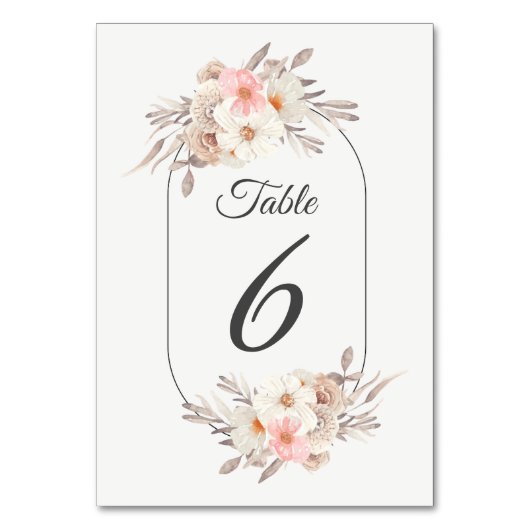 サマーガーデン結婚フローラ テーブルナンバー (正面)