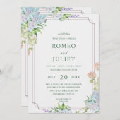 サマーガーデン結婚フローラ 招待状 (正面/裏面)