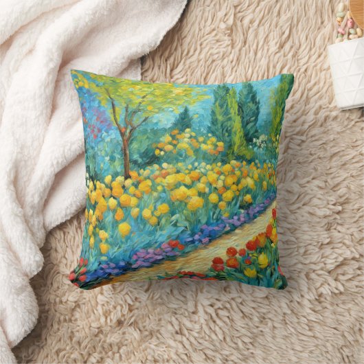 サマーガーデン絵画ズ クッション (ブランケット)