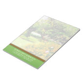 サマーガーデン自然パーソナライズされたメモ帳 ノートパッド (アングル)