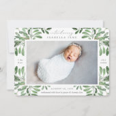 サマーガーデン |フォト誕生 案内状 (正面)