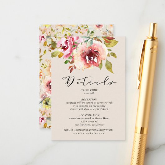 サマーガーデン フローラル 詳細 封入カード エンクロージャーカード (正面/裏面インサイチュ)