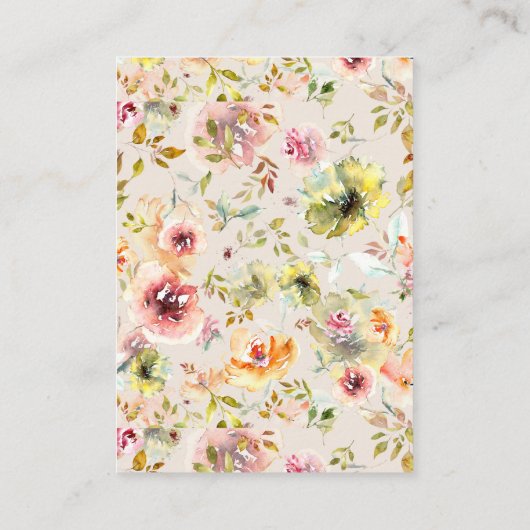 サマーガーデン フローラル 詳細 封入カード エンクロージャーカード (裏面)