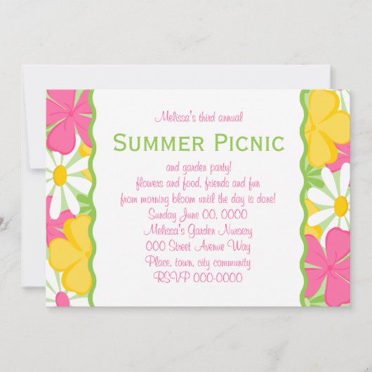 サマーガーデン 招待状 (正面)