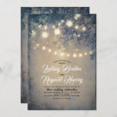 サマーガーデン 素朴| Country Woodland結婚's 招待状 (正面/裏面)