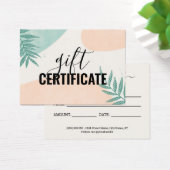 サマーガーリーパーム葉ギフト証明書 (デスク)