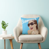 サマーガールクッション クッション (椅子)