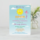 サマーガール1歳の誕生日 招待状 (スタンド正面)