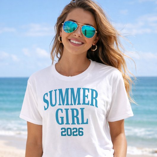 サマーガール2026トレンディファッション Tシャツ