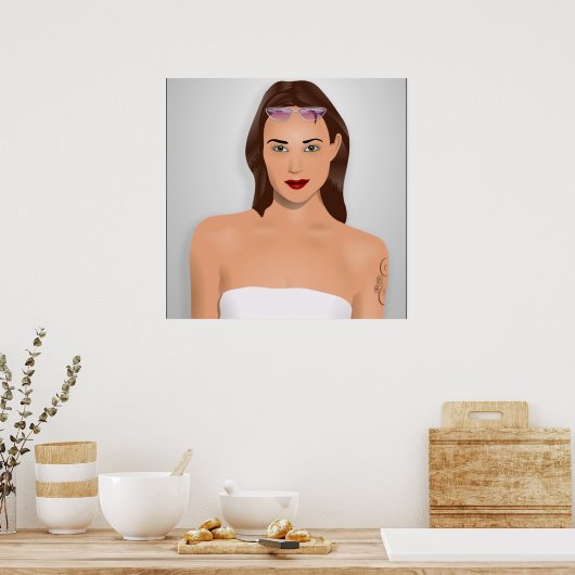 サマーガール ポスター (キッチン)