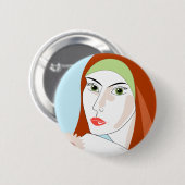 サマーガール 缶バッジ (正面&裏面)