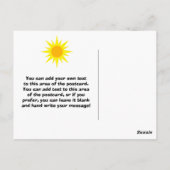 サマーキッズプールパーティー誕生日ありがとうはがき ポストカード (裏面)