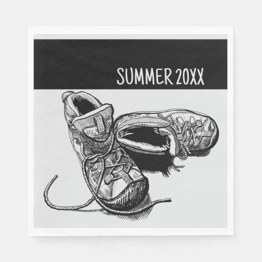 サマーキャパーソナライズされたンピングピクニック スタンダードランチョンナプキン (正面)