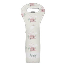 サマーキャンピングピンクパターンナムワインバッグ