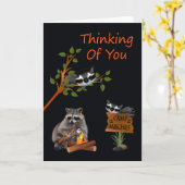 サマーキャンプであなたは遠くに間あなたの考えること カード (黄色い花)