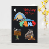 サマーキャンプであなたは遠くに間あなたの考えること カード (黄色い花)