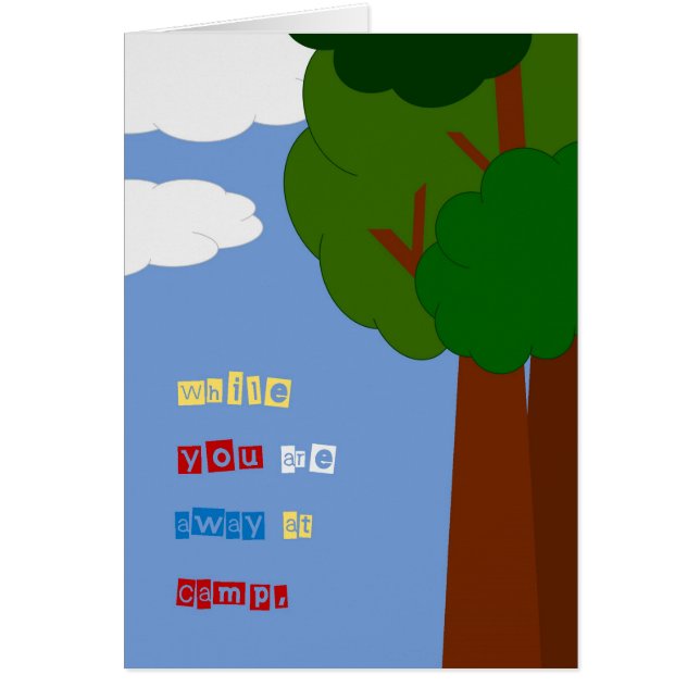 サマーキャンプで楽しい時を過して下さい! (正面)