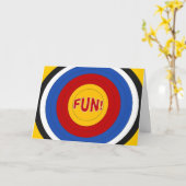 サマーキャンプのターゲットおもしろい! カード (黄色い花)