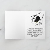 サマーキャンプの子どもたちスパイダーが寄り添う カード (内部)