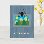 サマーキャンプの子どもたちスパイダーが寄り添う カード (黄色い花)