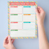 サマーキャンプの手紙 チラシ (手)