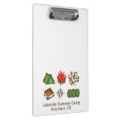 サマーキャンプカウンセラースモレスキャンプファイアーテンコンパス クリップボード (右)