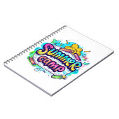 サマーキャンプカラフル – サマーキャンプ ノートブック (左側)