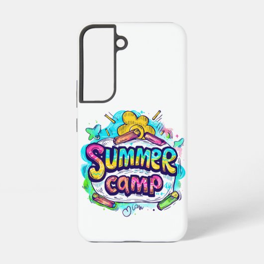 サマーキャンプカラフル – サマーキャンプ SAMSUNG GALAXYケース (裏面)