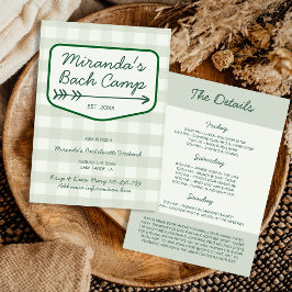 サマーキャンプギンガムバチェロレッテ週末旅行 招待状