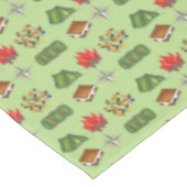 サマーキャンプコンパスキャンプファイアーズモーレステントートレイルミックス テーブルクロス (アングル)