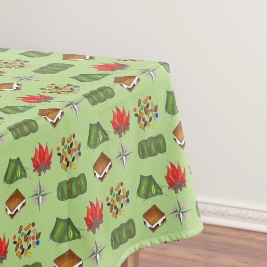 サマーキャンプコンパスキャンプファイアーズモーレステントートレイルミックス テーブルクロス (インサイチュ)