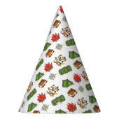 サマーキャンプコンパスキャンプファイアーズモーレステントートレイルミックス パーティーハット (左)