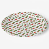 サマーキャンプコンパスキャンプファイアーズモーレステントートレイルミックス ペーパープレート (アングル)