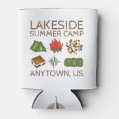 サマーキャンプコンパスキャンプファイアーズモーレステントートレイルミックス 缶クーラー (正面)